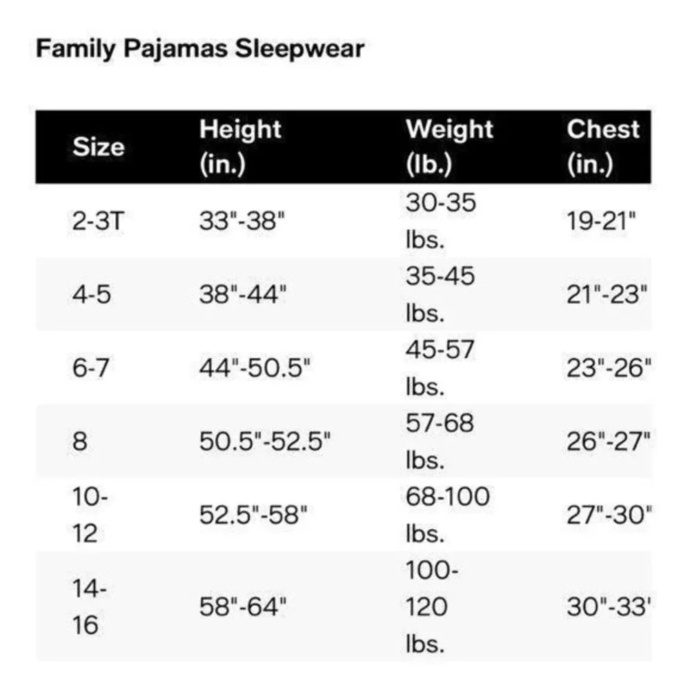 Family Pajamas Matching Kids Merry Snowflake Mix It holiday L(10-12)